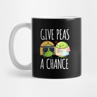 Give Peas A Chance Funny Peas Pun Mug